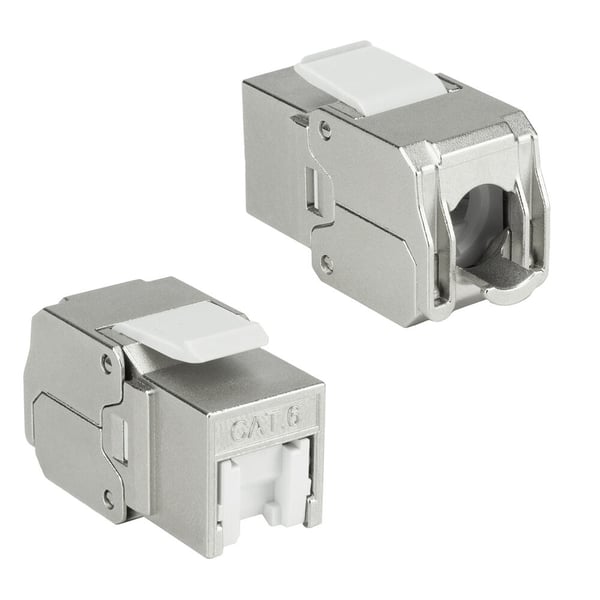 ACT TD6025 kabel kønsskifter RJ45 IDC Sølv, Hvid