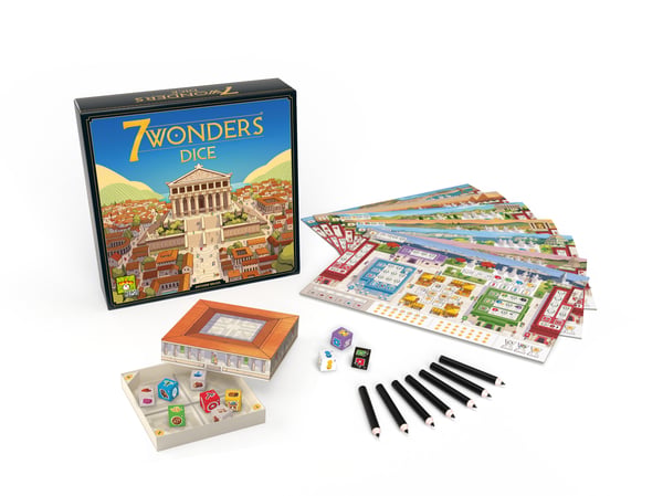 Asmodee 7 Wonders Dice 7 Wonders Dice Brætspil Strategi