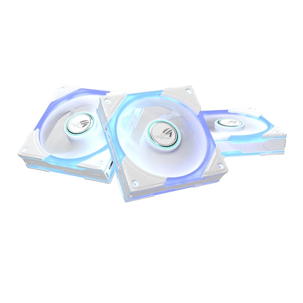 ASUS ROG Eurux GR120 ARGB Fan White Triple Pack Datorväska 12 cm Vit 3 styck