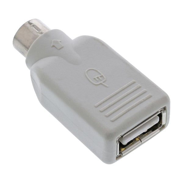 InLine 33103 kabel kønsskifter PS/2 male USB A Beige
