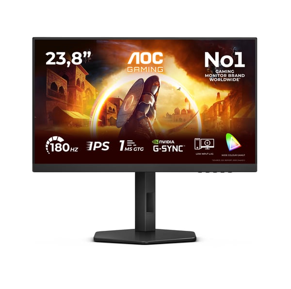 AOC 24G4X platta pc-skärmar 60,5 cm (23.8") 1920 x 1080 pixlar Full HD LCD Svart, Grå