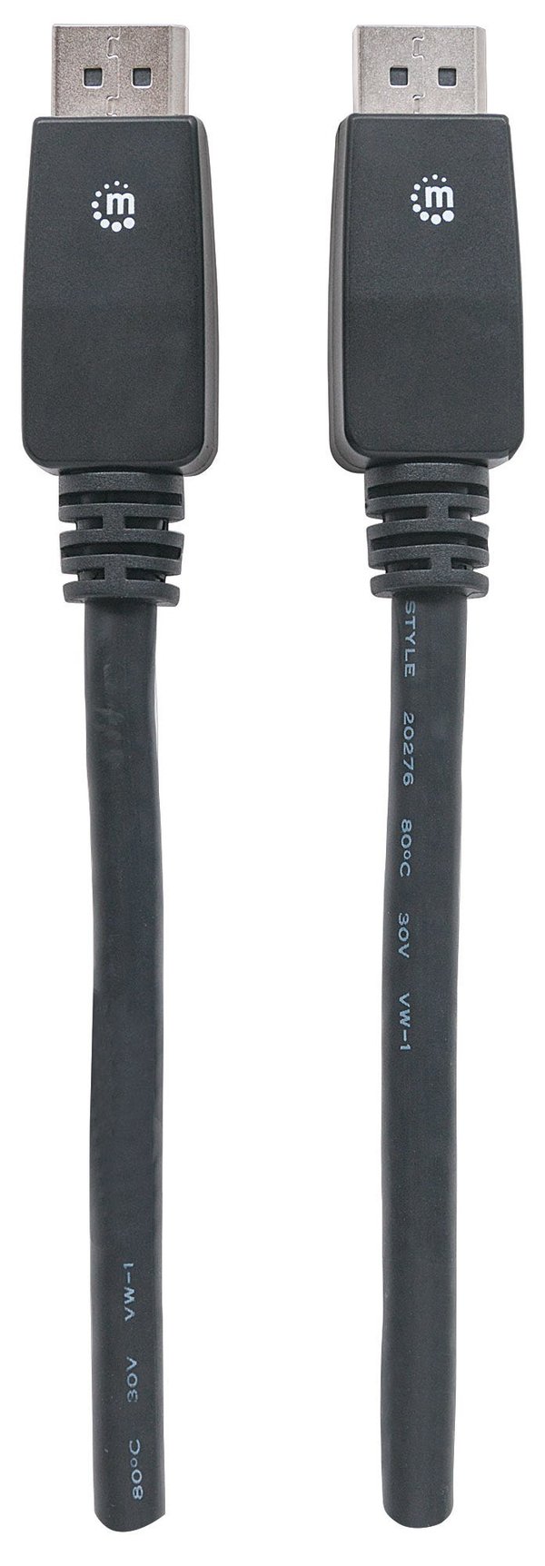 Manhattan 354134 DisplayPort kabel 10 m Sort