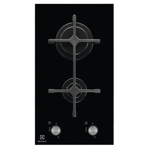 Electrolux EGC3322NVK Svart Inbyggd 29 cm Gas 2 zone(s)