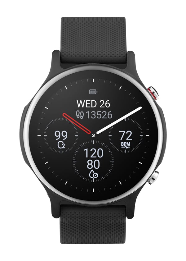 ASUS VivoWatch 6 (HC-D06) 3,53 cm (1.39") AMOLED Digital 454 x 454 pixel Berøringsskærm Sort GPS (satellit)