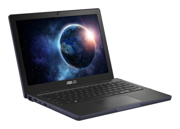 ASUS BR1204CTA-R80052XA Intel® N N150 Bärbar dator 31 cm (12.2") WUXGA 8 GB LPDDR5-SDRAM 128 GB UFS Wi-Fi 6 (802.11ax) Windows 11 Pro Education Svart, Grå