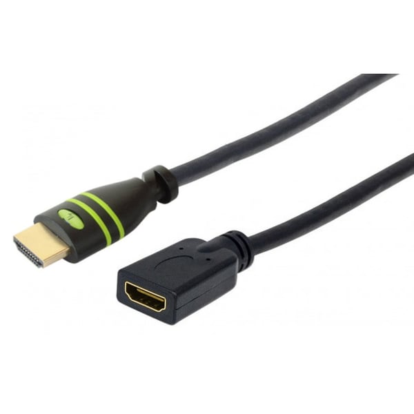 Techly ICOC HDMI2-4-EXT050 HDMI-kaapeli 5 m HDMI-tyyppi A (vakio) Musta