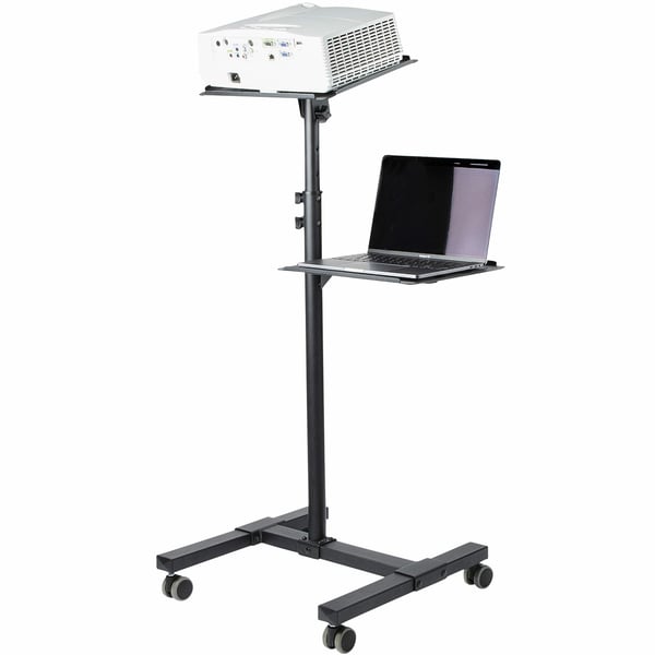 StarTech.com Mobil projektor- och laptopstativ/vagn - Kraftig (2 hyllor, 10 kg vardera)