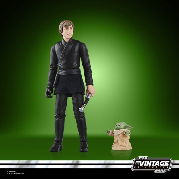 Star Wars The Book of Boba Fett Luke Skywalker & Grogu figurer 9,5 cm