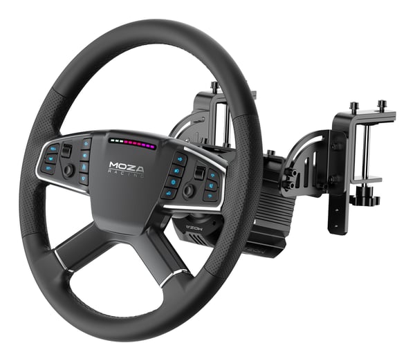 Moza Racing R5 Pro Truck Driving Simulator Svart Steering wheel + wheelbase + pedals