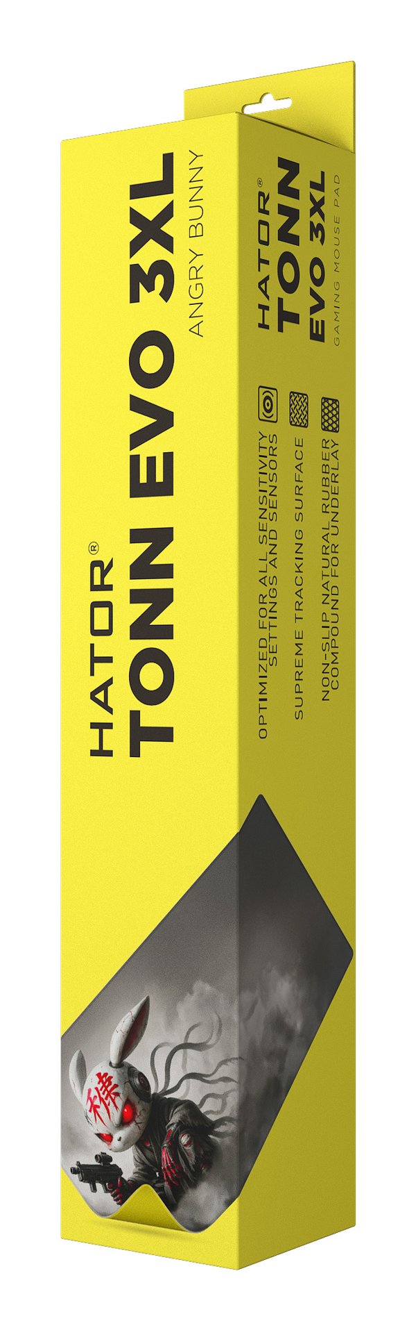 HATOR Tonn EVO 3XL Angry bunny Gaming musemåtte Flerfarvet