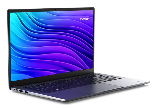 MEDION AKOYA E15223 (MD600095) Intel® N N100 Laptop 39,6 cm (15.6") Fuld HD 8 GB LPDDR5-SDRAM 128 GB eMMC Wi-Fi 5 (802.11ac) Windows 11 Home Grå