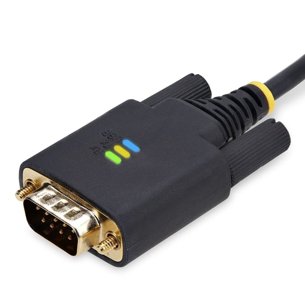 StarTech.com 10ft (3 m) USB till seriell adapterkabel, COM retention, utbytbara skruvar/muttrar, USB-A till DB9 RS232, FTDI-chip, ESD-skydd, Windows/macOS/Linux