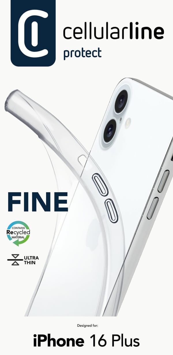 Cellularline 8018080482496 mobiltelefonfodral 17 cm (6.7") Mobilskal Transparent