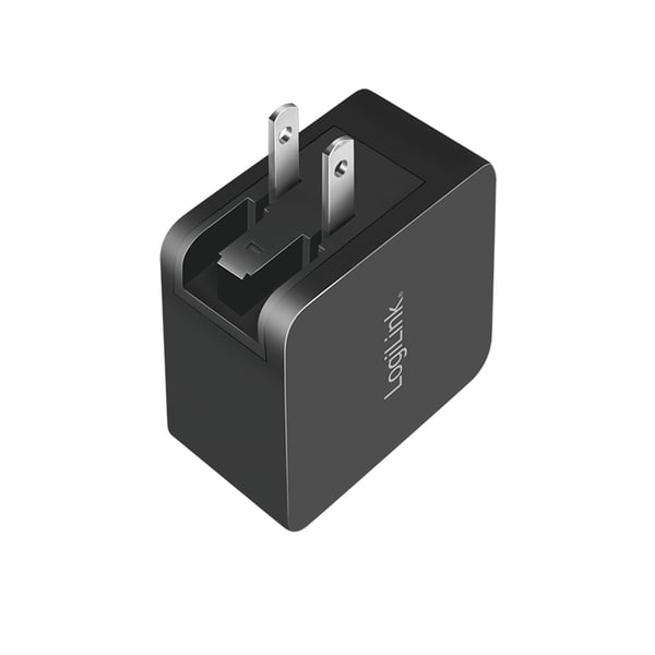 LogiLink PA0302 oplader til mobil enhed Universel Sort Vekselstrøm Hurtig opladning Indendørs