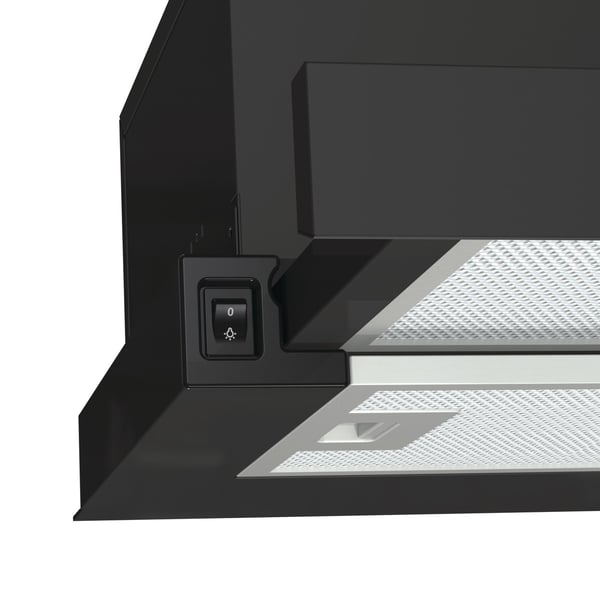 Gorenje TH60E3B köksfläkt Halvinbyggd (utdragbar) Svart 350 m³/h