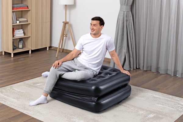 Bestway 75114 / 23 uppblåsbar solstol Svart
