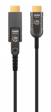 Manhattan 355537 HDMI-kabel 50 m HDMI Typ A (standard) HDMI Typ D (micro) Svart