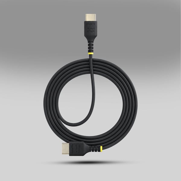StarTech.com HDMI21-CBL-SLIM-50C HDMI-kaapeli 0,5 m HDMI-tyyppi A (vakio) Musta