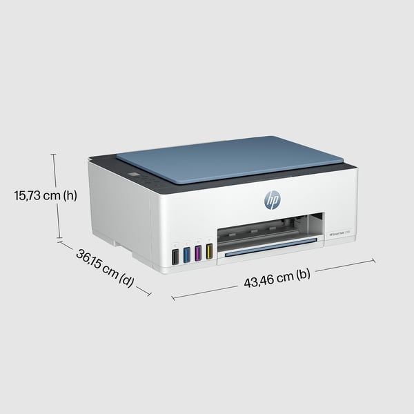 HP Smart Tank 5106 Trådløst All-in-One Farve Printer, Kopimaskine, scanner