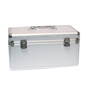 LogiLink UA0219 tallennusaseman kotelo Suitcase case ABS-synteettinen Hopea