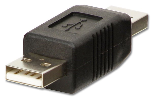 Lindy 71229 kabel kønsskifter USB A Sort