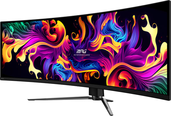 MSI MPG 491CQPX QD-OLED computerskærm 124,5 cm (49") 5120 x 1440 pixel Dual QHD Sort
