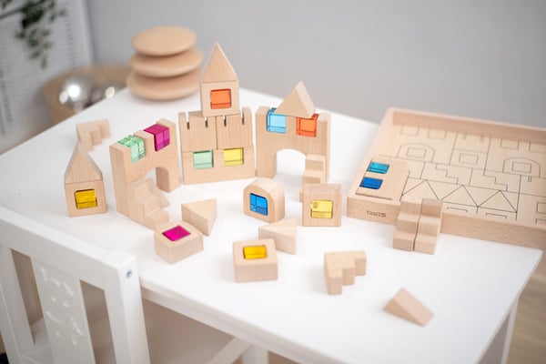 Tickit Wooden Building Gem Blocks
