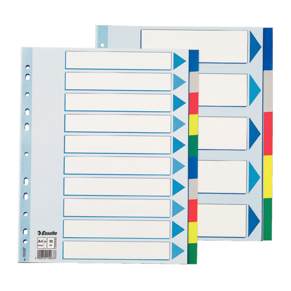 Esselte Faneblad PP A4 maxi