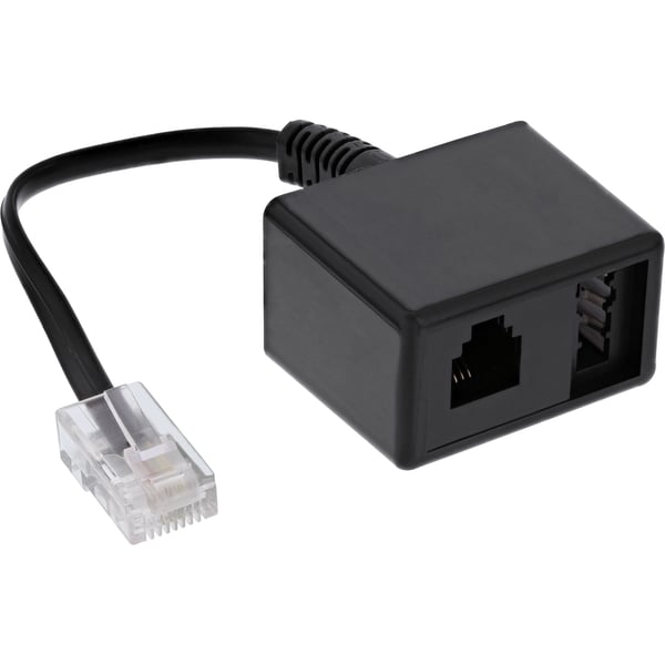 InLine 69943 telefonkabel 0,15 m Sort