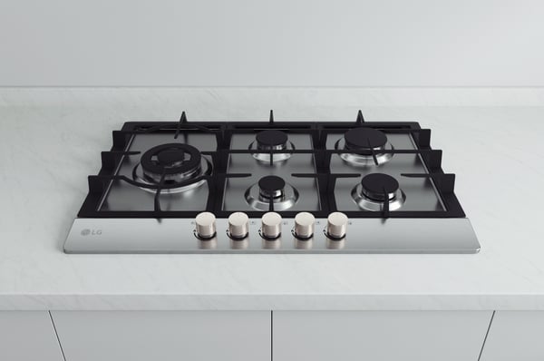 LG CBGZ3016S Ruostumaton teräs Kiinteä 75 cm Kaasuliesi 5 alue(tta)