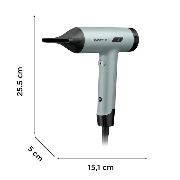 Rowenta Tiny HY7120 hiustenkuivain 1600 W Musta, Vihreä
