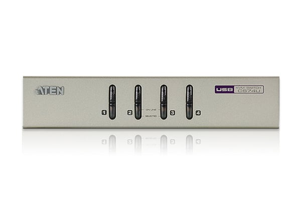 ATEN USB VGA/Audio KVM-switch med 4 portar