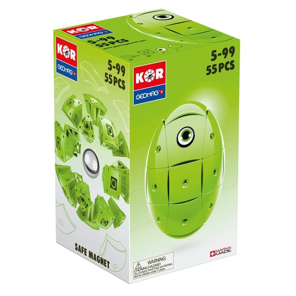 Geomag KOR 2.0 Pantone 375 Green 55 pcs Neodymium magnet-legetøj