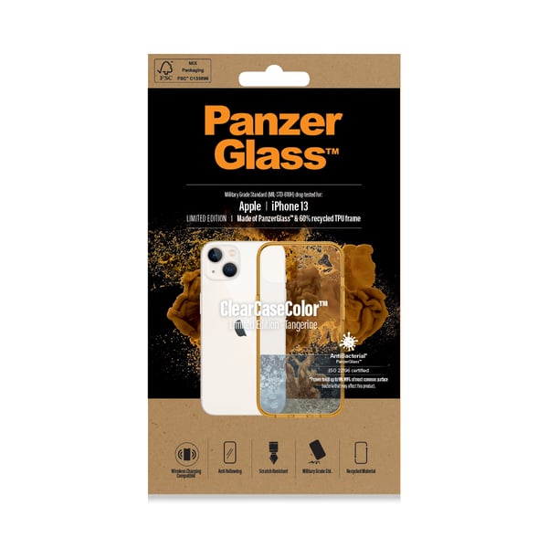 PanzerGlass ® ClearCaseColor™ iPhone 13 - Tangerine