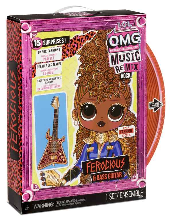 L.O.L. Surprise! OMG Remix Rock- Ferocious and Bass Guitar