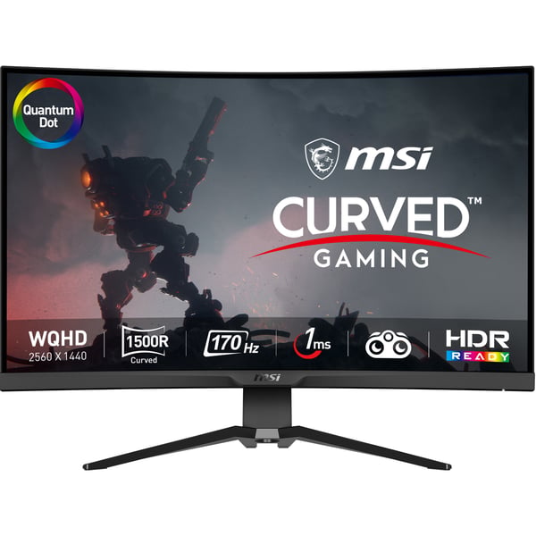 MSI MAG 325CQRF QD tietokoneen litteä näyttö 80 cm (31.5") 2560 x 1440 pikseliä Wide Quad HD Musta