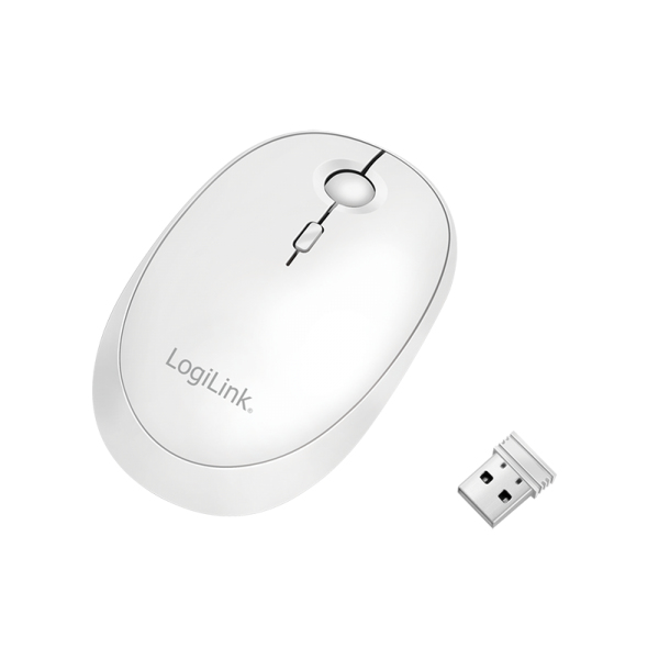 LogiLink ID0205 datormöss Kontor Ambidextrous Trådlös RF + Bluetooth 1600 DPI