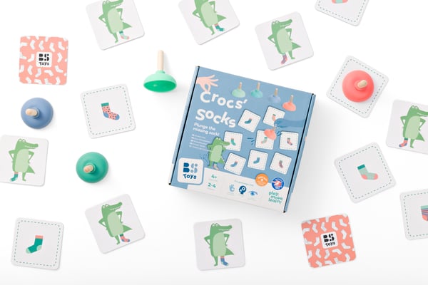 BS Toys Crocs’ Socks Brætspil Oplysende