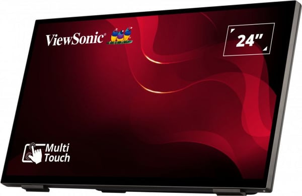 Viewsonic TD2465 skilte display Interaktivt fladpanel 61 cm (24") LED 250 cd/m² Fuld HD Sort Berøringsskærm