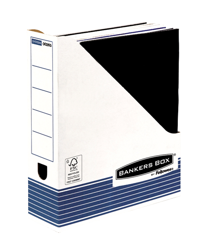 Fellowes 26301 kansioiden säilytyslaatikko Paperi Sininen, Valkoinen