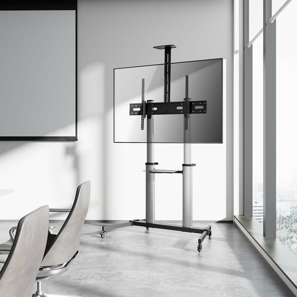 AISENS FT100TE-259 tv-beslag 2,54 m (100") Sort, Sølv