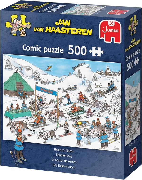 Jan van Haasteren - Reindeer Races (500 Pieces)