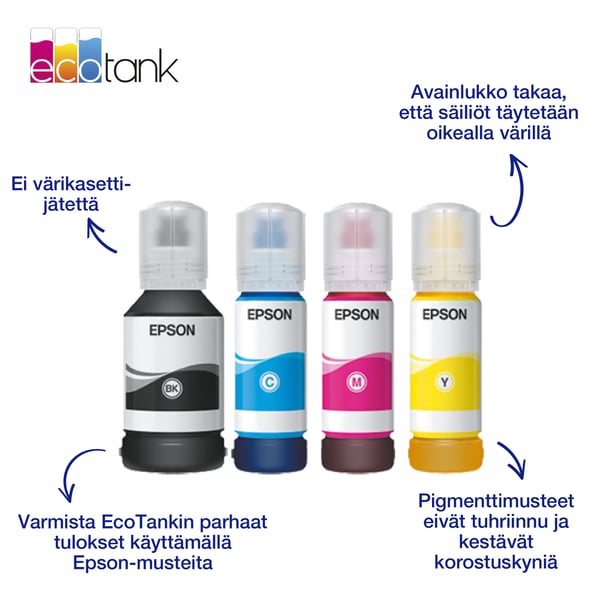 Epson EcoTank 113 70 ml, syaani