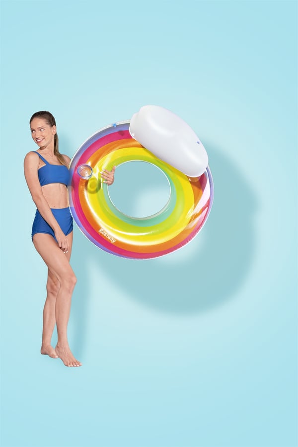 Bestway 43647 / 23 pool- och badmadrass Multifärg Monokromatiskt Badring