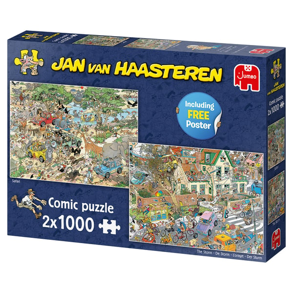Jan van Haasteren - Safari & Storm (2X(1000 Pieces))