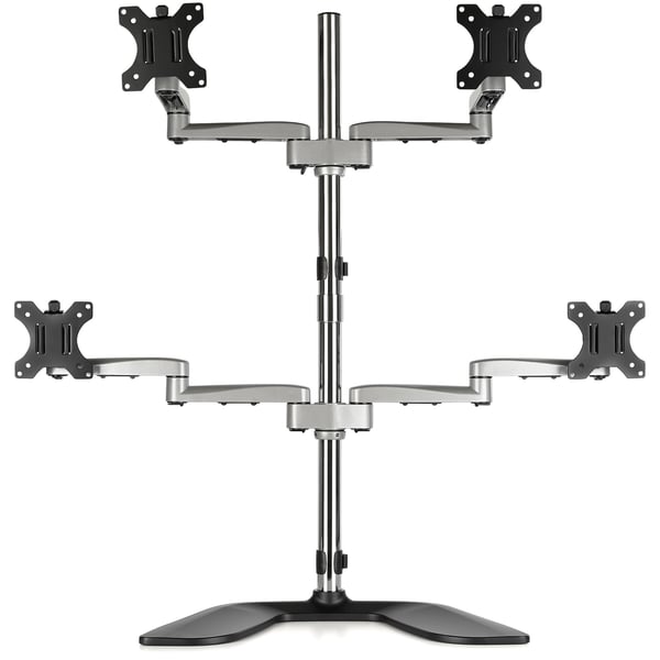 StarTech.com Quad-skärmstativ - Ledat - Stål och aluminium