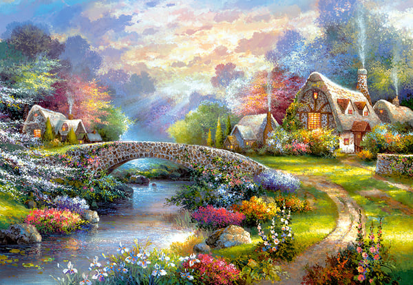 Castorland Springtime Glory 1000 pcs Puslespil 1000 stk Landskab