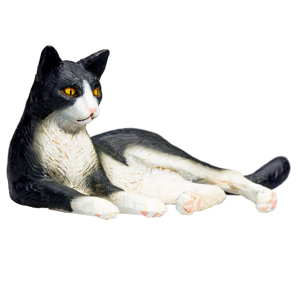 Mojo Fun Cat Lying Black and White