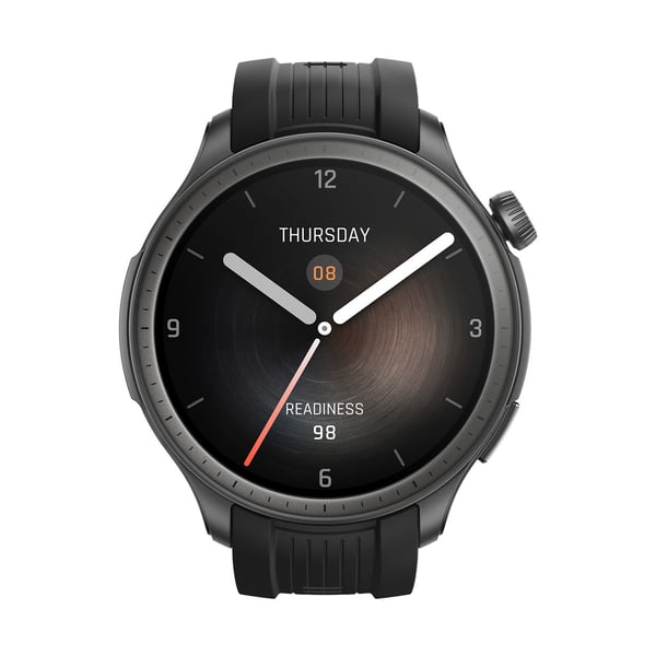 Amazfit Balance 3,81 cm (1.5") AMOLED 46 mm Digital 480 x 480 pixel Berøringsskærm Sort Wi-Fi GPS (satellit)