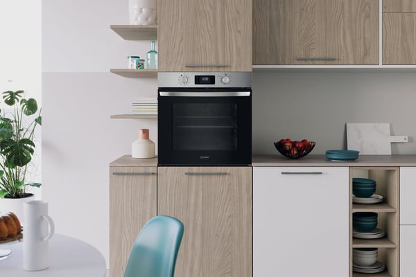 Indesit IO 278P X 71 L Rustfrit stål